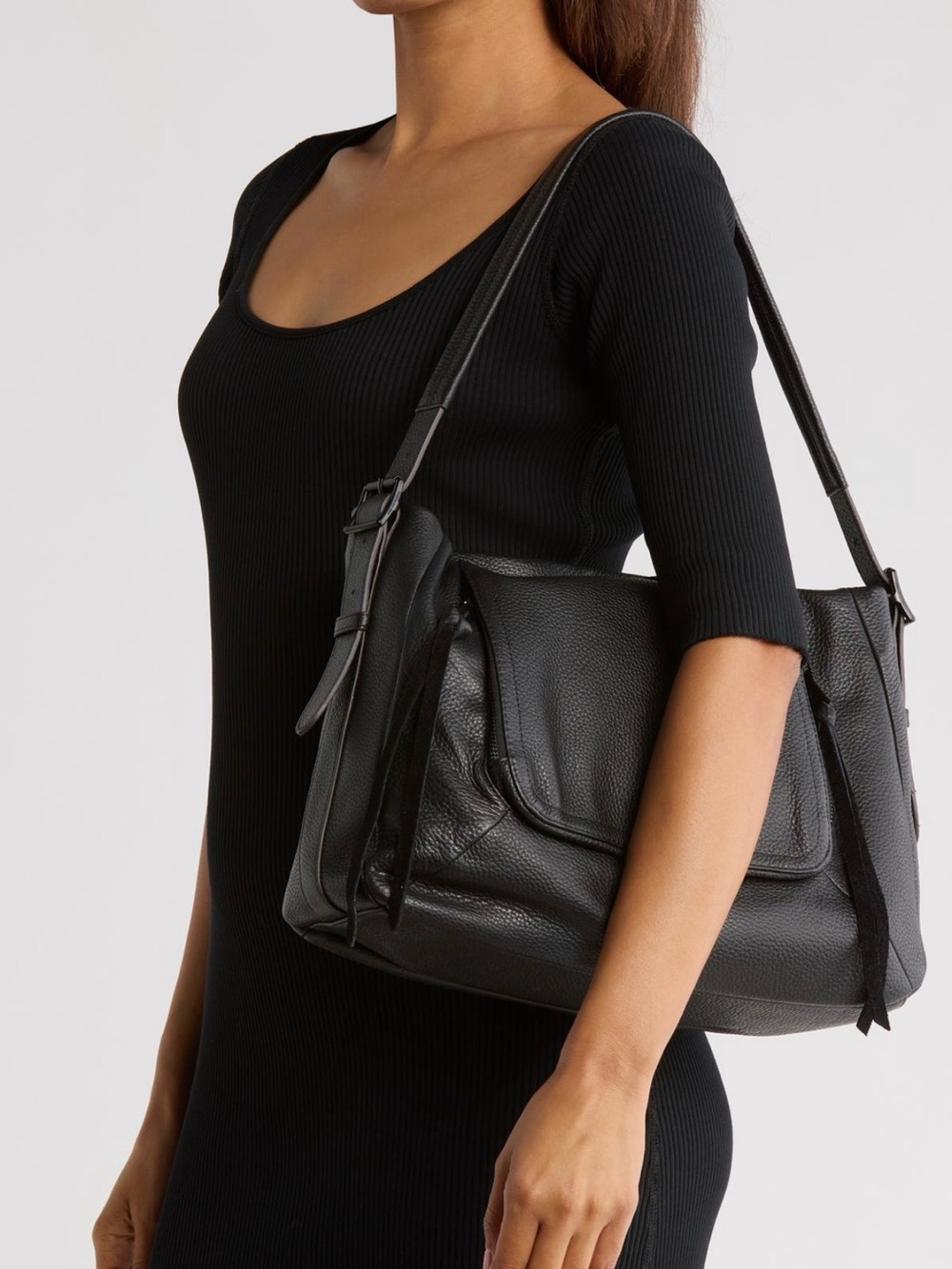 Aimee Kestenberg Starling Shoulder Bag Pebbled Leather